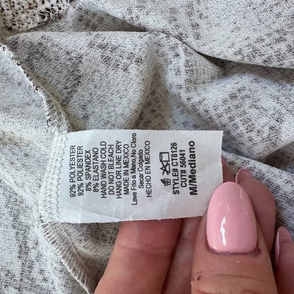 Olivia Grey Halter Neck Snakeskin Print Neutral Tone Tank Top Blouse Size Medium - Picture 8 of 8